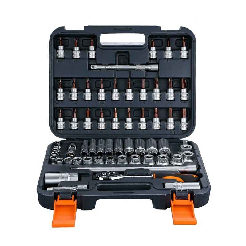 Σετ καστάνια με καρυδάκια & μύτες κατσαβιδιού - 61pcs - Finder - 192548