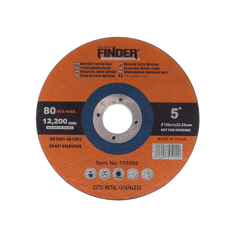 Disco da taglio per metallo - 5" - Finder - 195999