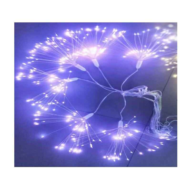 Luci decorative natalizie con fibre - 5m - Bianco - 210979