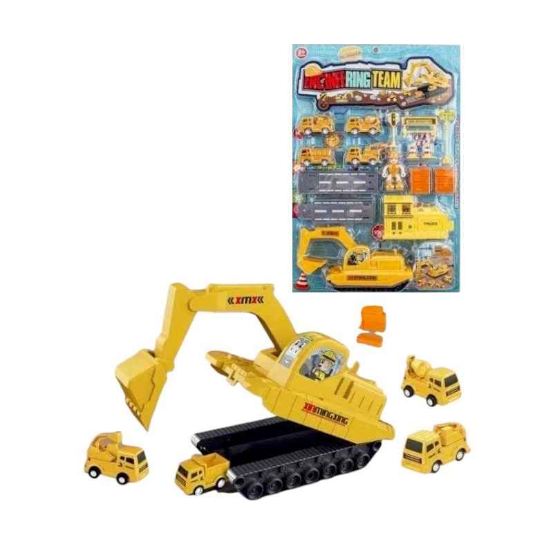 Σετ οχήματα εργασίας με όχημα αποθήκευσης & αξεσουάρ - 858A - 215206