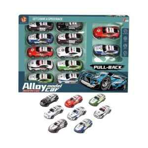 Σετ μεταλλικά αυτοκινητάκια - Pull Back - 868-12B - 12pcs - 215260
