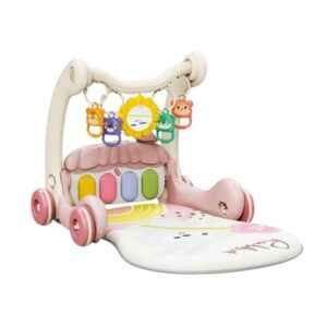 Βρεφικό γυμναστήριο & στράτα - 2in1 - 368-45B - 215344 - Pink