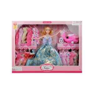 Σετ κούκλα με ρούχα & αξεσουάρ - HS1842-611 - 215369