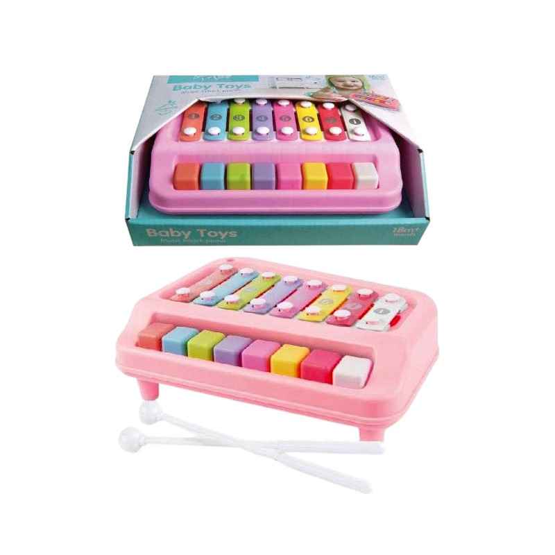 Παιδικό ξυλόφωνο & πιάνο - S210-9 - 215469 - Pink