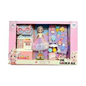 Σετ κούκλα Vintage με αξεσουάρ κουζίνας - A82009 - 215557