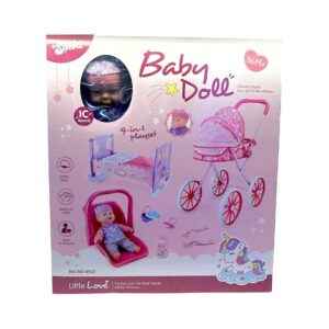Κούκλα μωρό με πλήρες σετ φροντίδας - SO-6932 - 215621