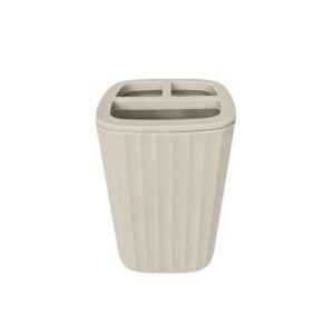 Θήκες οδοντόβουρτσας πλαστικές σε σετ 5Χ - Beige - 21566