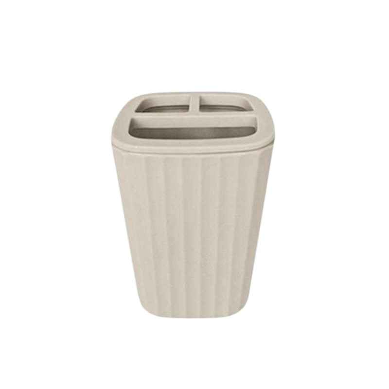 Custodie per spazzolini da denti in plastica set da 5X - Beige - 21566