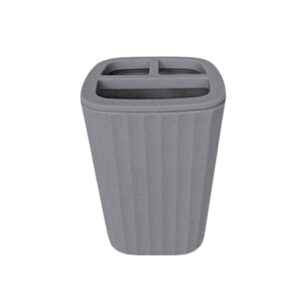 Θήκες οδοντόβουρτσας πλαστικές σε σετ 5Χ - Grey - 21602