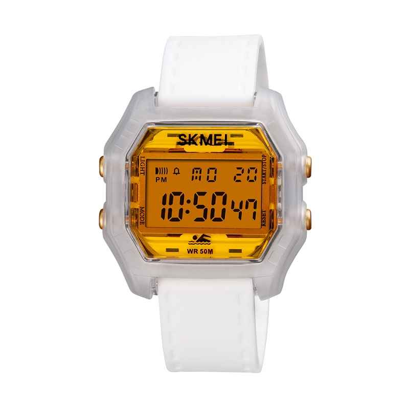 Orologio da polso digitale – Skmei - 1623 - Bianco/Oro