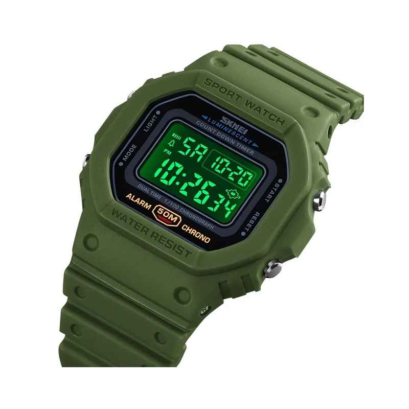 Orologio da polso digitale – Skmei - 1628 - Verde/Nero