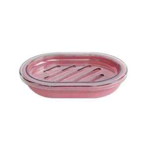 Σαπουνοθήκες μπάνιου πλαστικές σε σετ 9Χ - Pink - 21766