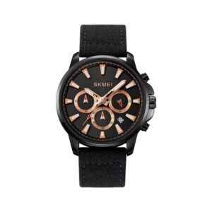 Aναλογικό ρολόι χειρός – Skmei - 2071 - Υφασμάτινο λουρί - Black/Gold
