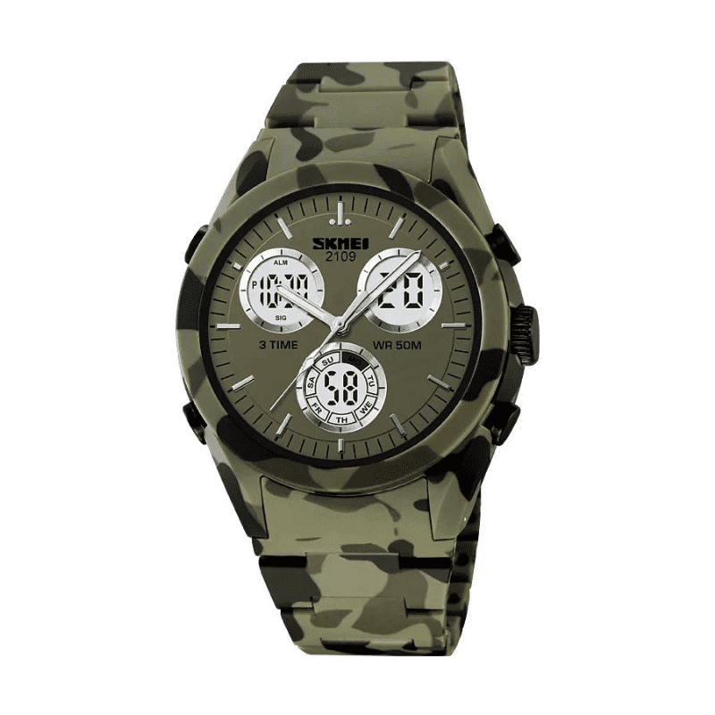 Orologio da polso digitale/analogico – Skmei - 2109 - Verde esercito