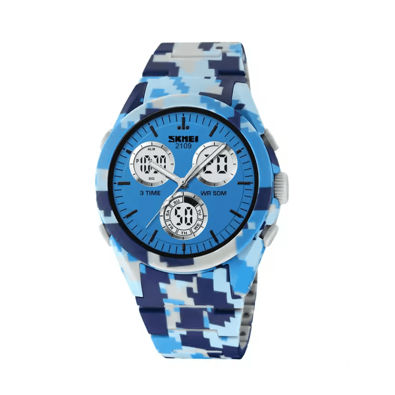 Orologio da polso digitale/analogico – Skmei - 2109 - Army Light Blue