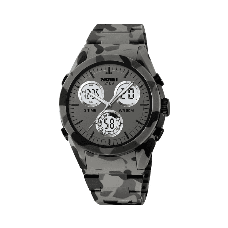 Orologio da polso digitale/analogico – Skmei - 2109 - Army Grey