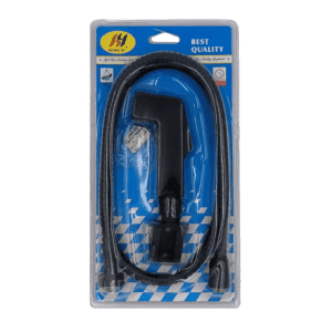 Pistola doccia con interruttore e tubo flessibile - 1,2 m - Nero - 23061