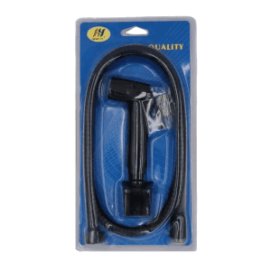 Doccia a pistola con interruttore e spirale - 1,2 m - Nero - 23063