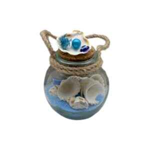 Διακοσμητικό Souvenir - Μπουκαλάκι με κοχύλια - 6pcs - 251698