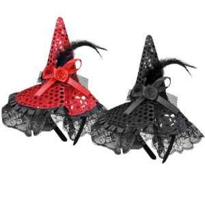 Στέκα Καπέλο Μάγισσας με Πούλιες 26x20cm Carnavalista 232473