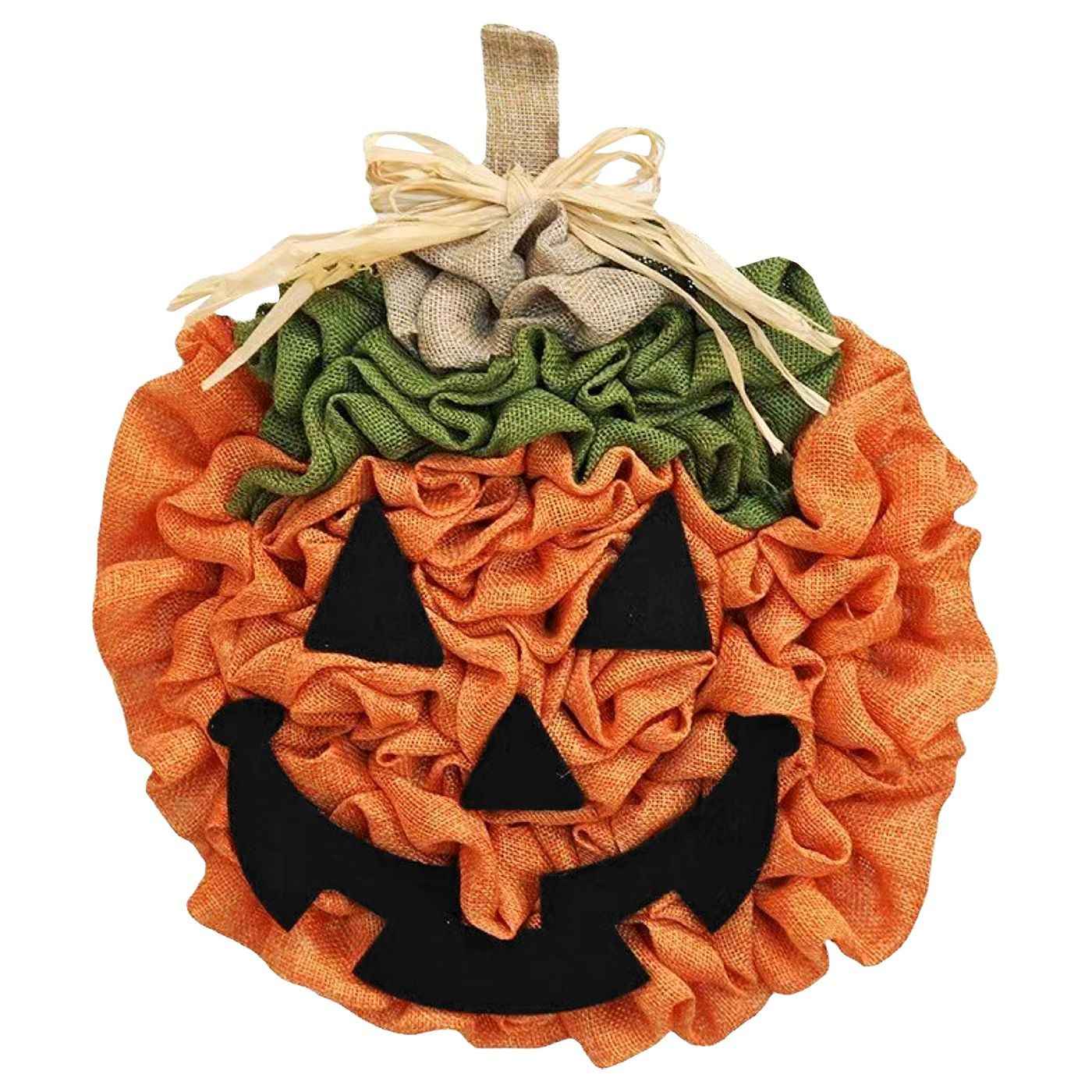 Διακοσμητική Κολοκύθα απο Λινάτσα ø28cm Carnavalista 232656