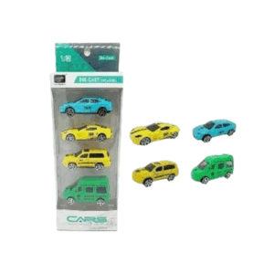 Set di macchinine metalliche - 4 pezzi - 366-19 - 308127