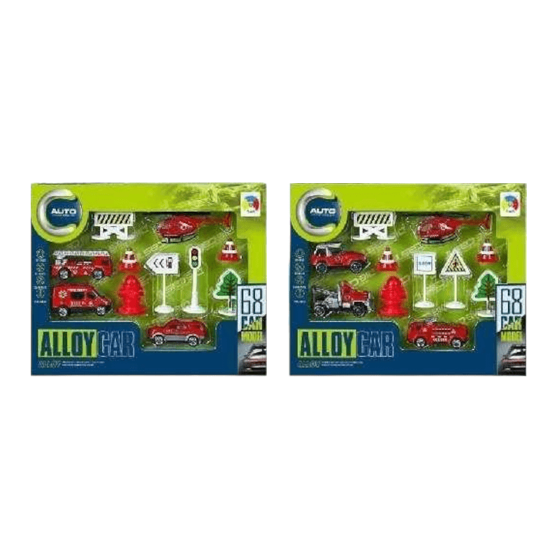 Set di veicoli antincendio con accessori - G6088K 1 - 308181