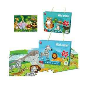 Puzzle per bambini 100 pezzi - Animale selvatico - 61006 - 310443