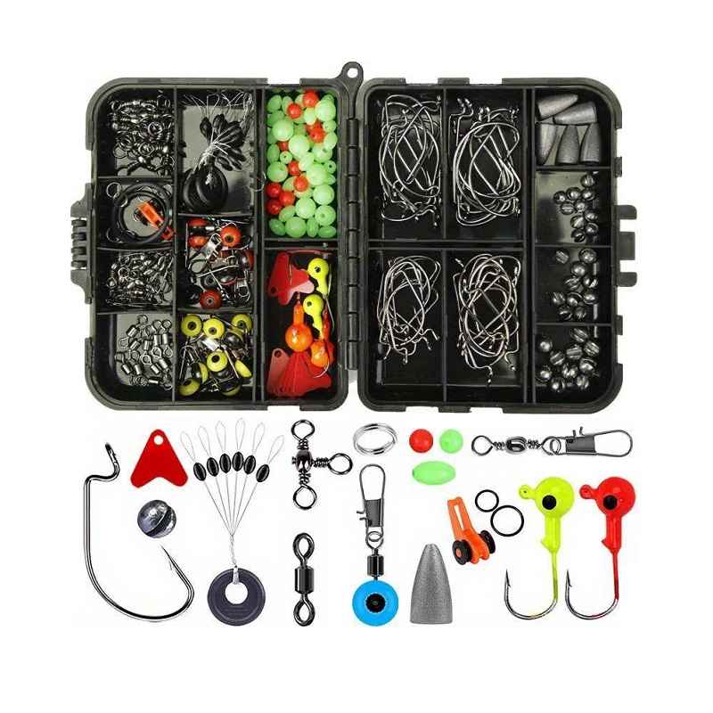 Set di accessori da pesca in custodia - KC205 - 205 pezzi - 831804