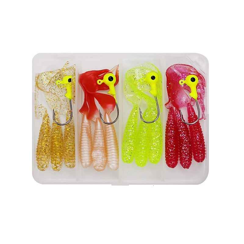 Set esche da pesca con teste piombate in custodia - 4 - 831834