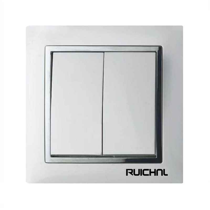 Διακόπτης τοίχου χωνευτός - Διπλός ενιαίου ελέγχου - RC3604 - 360401