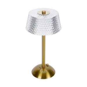 Επαναφορτιζόμενο επιτραπέζιο φωτιστικό LED - 43-5 - 430163 - Gold