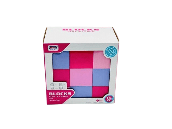 Set di costruzioni fai-da-te con mattoncini - 9 pezzi - 6681-6 - 493474