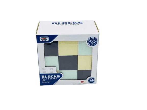 Set di costruzioni fai-da-te con mattoncini - 9 pezzi - 6681-9 - 493504