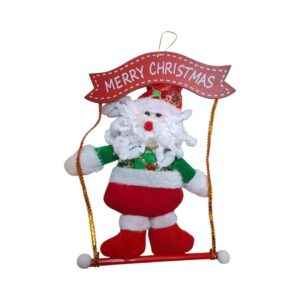 Χριστουγεννιάτικη λούτρινη κούκλα Άγιος Βασίλης - Κρεμαστή - HXY94056A - 501616