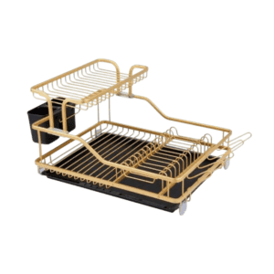 Portapiatti scolapiatti a due piani - 3039 - 45*35*27cm - 521537