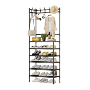 Κρεμάστρα δαπέδου με ράφια παπουτσιών - YH6607-6 - 522534 - Black
