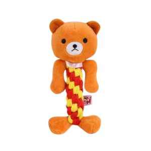 Λούτρινο παιχνίδι σκύλου ζωάκι με σχοινί - 20cm - 12pcs - 550680