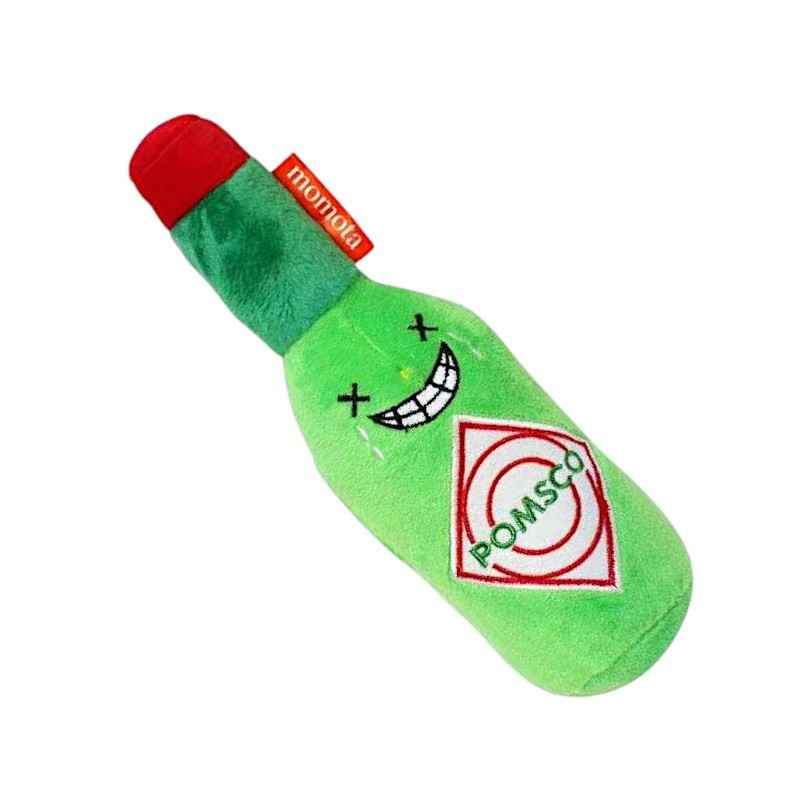 Giocattolo di peluche a forma di bottiglia per cane - 24x8cm - 550718