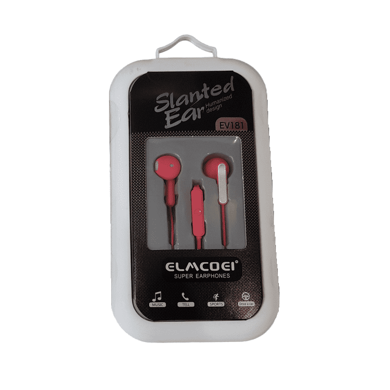 Cuffie cablate - EV-181 - 557774 - Rosso