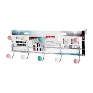 Μεταλλική κρεμάστρα πόρτας 5 θέσεων - 57609