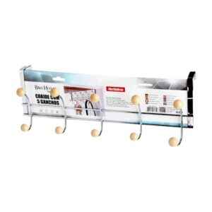 Μεταλλική κρεμάστρα πόρτας 5 θέσεων - 57612