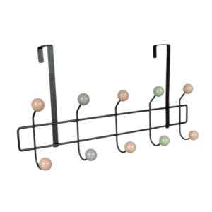 Μεταλλική κρεμάστρα πόρτας 5 θέσεων - 57904