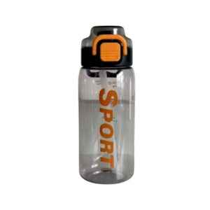 Φορητό παγούρι πλαστικό με καλαμάκι - 580ml - YS-1011 - 616311 - Black