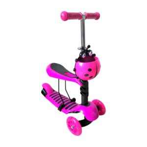 Παιδικό πατίνι τρίκυκλο με κάθισμα - NLD-686 - 630114 - Pink