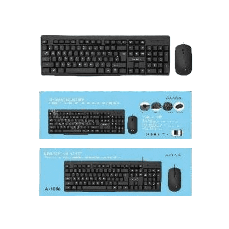 Tastiera e mouse cablati per PC - A1016 - AOAS - 654900