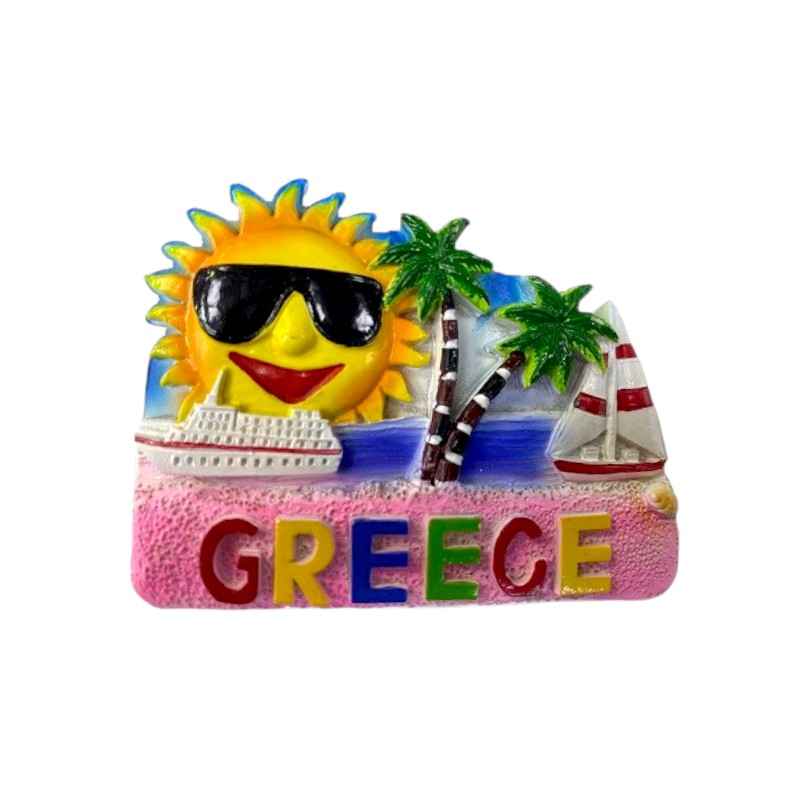 Tουριστικό μαγνητάκι Souvenir – Σετ 12pcs - Resin Magnet - Greece - 678021