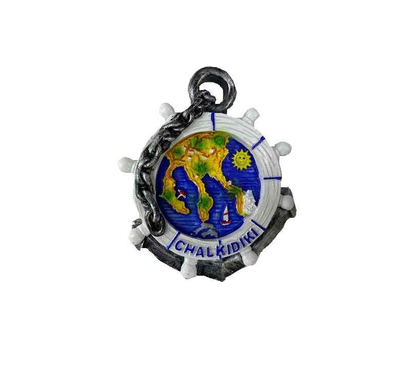 Tουριστικό μαγνητάκι Souvenir – Σετ 12pcs - Resin Magnet - Chalkidiki - 678087