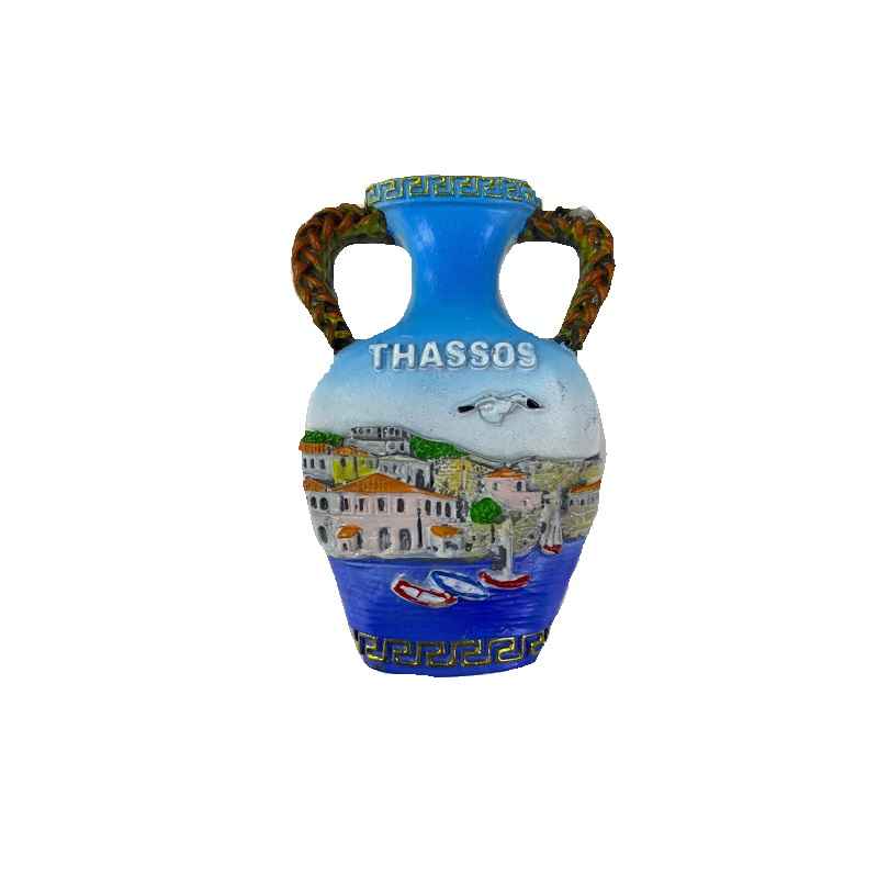 Tουριστικό μαγνητάκι Souvenir – Σετ 12pcs - Resin Magnet - Thassos - 678121