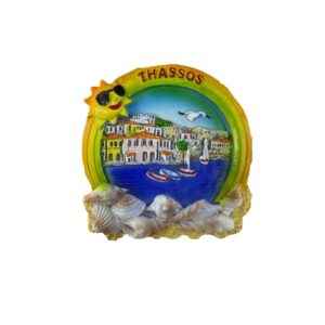 Tουριστικό μαγνητάκι Souvenir – Σετ 12pcs - Resin Magnet - Thassos - 678125